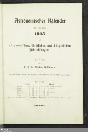 Astronomischer Kalender