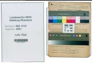 Entnazifizierung Paul Lohr , geb. 01.11.1901 (Sattler)