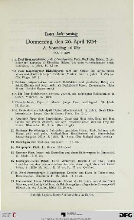 A. Vormittag 10 Uhr (Nr. 1-270)