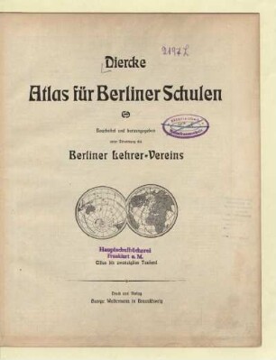 Atlas für Berliner Schulen
