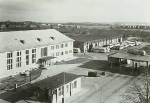 Bautzen, Depot des VEB Kraftverkehr mit Omnibussen