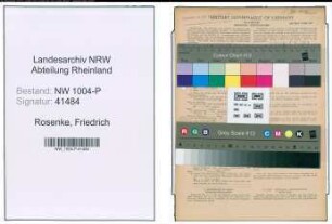 Entnazifizierung Friedrich Rosenke , geb. 09.08.1873 (Arbeiter)