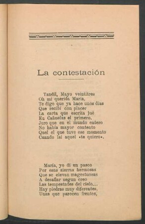 La contestación