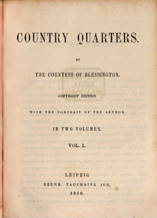 Country Quarters, 1
