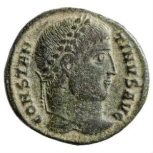 Münze, Follis, Aes 3, 326 - 328 n. Chr.