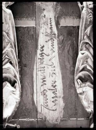Herrgottskirche; Signatur Mühlholzers am südlichen Seitenaltar