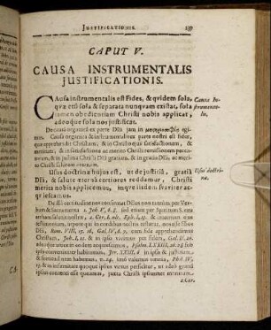Caput V. Causa Instrumentalis Justificationis.