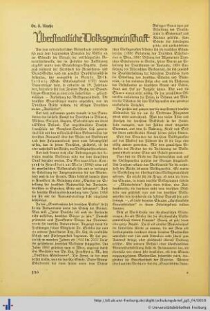 Überstaatliche Volksgemeinschaft.