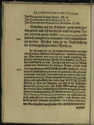 M. Christophorus Irenaeus