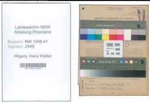 Entnazifizierung Hans Walter Hilgers , geb. 24.12.1920 (Polizist)
