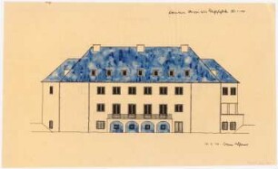 Herrenhaus Hohenborn bei Kassel Umbau: Ansicht Westfassade