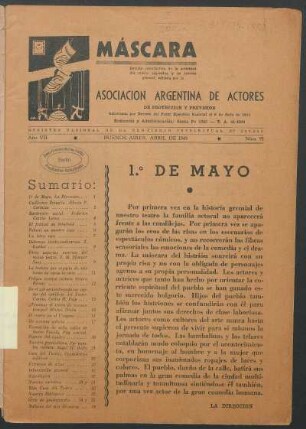 1.° de mayo