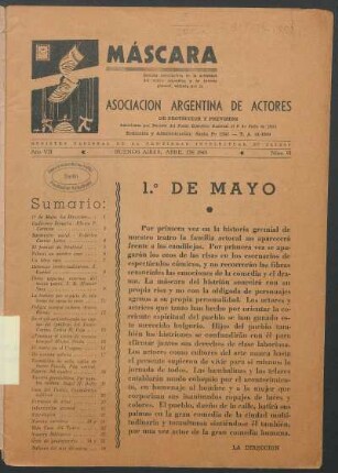 1.° de mayo