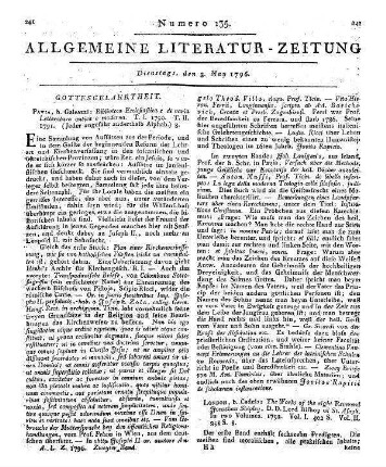 Kindervater, J. C. V.: Geist des reinern Christenthums. Bd. 1-2. In einer Sammlung Predigten über die gewöhnlichen Sonn- und Festtags-Evangelien. Von Christian Victor Kindervater. Leipzig: Liebeskind 1795
