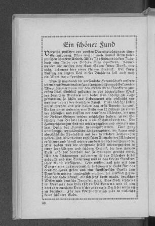 Ein schöner Fund