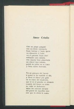 Amor Criollo