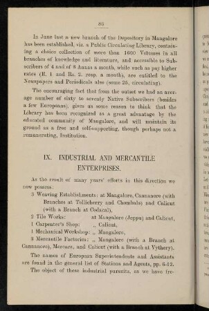 86-89, IX. Industrial and mercantile enterprises