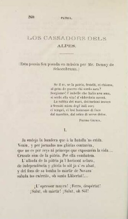 260, Los cassadors dels Alpes.