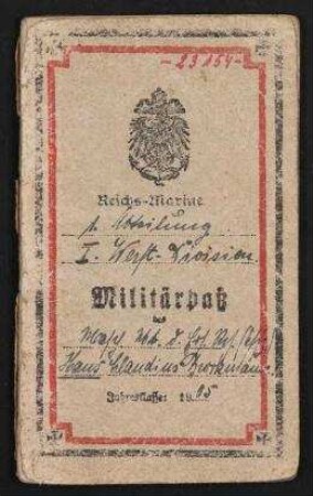 Reichs-Marine 1. Abteilung I. Werft-Division