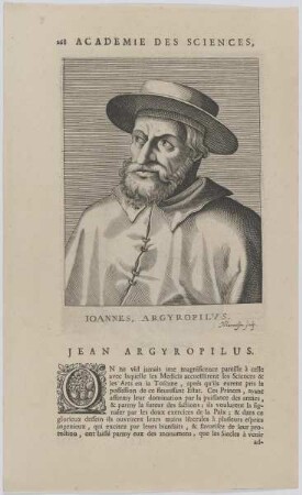 Bildnis des Ioannes Argyropilus
