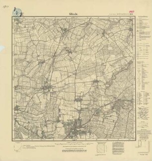 2427 (alte Nr.: 1031) Glinde, Meßtischblatt (4cm - Karte)