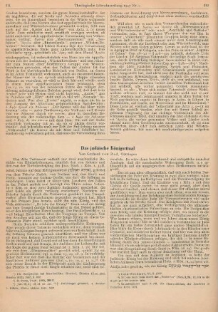 211-216 Das judäische Königsritual