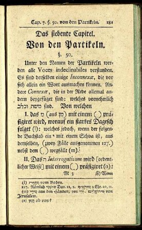 Das siebente Capitel. Von den Partikeln.