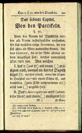 Das siebente Capitel. Von den Partikeln.