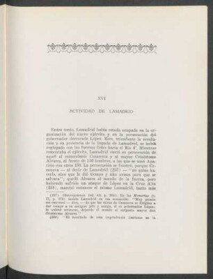 XVI - Actividad de Lamadrid