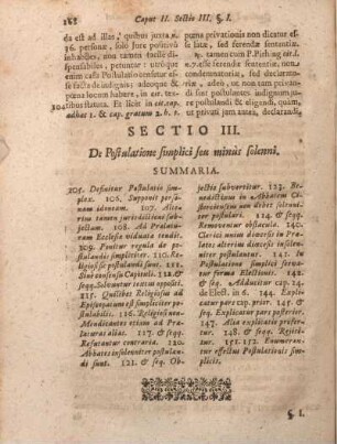 Sectio III. De Postulatione simplici seu minus solenni.
