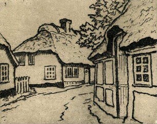 Dorfstraße auf Alsen