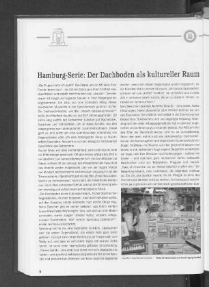 Hamburg-Serie: Der Dachboden als kultureller Raum