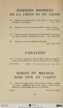 Ecran et meuble bois dur et laque (Nr. 54-55)
