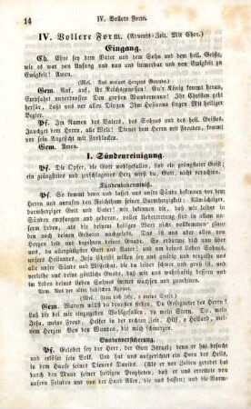 IV. Vollere Form. (Advents-Zeit. Mit Chor.)