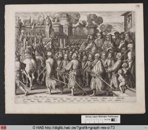Cosimo I. de' Medici zieht in Rom ein.