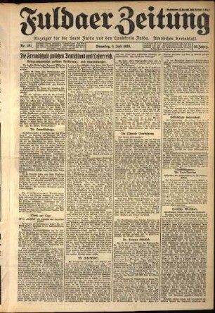 Ausgabe vom Dienstag, den 03. Juli 1928.