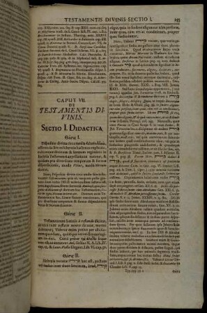 Caput VII. De Testamentis Divinis.