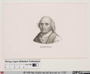 Bildnis Friedrich Gottlieb Klopstock