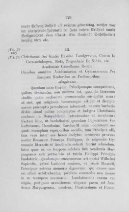 III. Christianus Dei Gratia hassiae Landgravius, Comes In Catzenelnbogen, Dietz, Ziegenhain Et Nidda, etc.