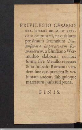 Privilegio Cæsareo