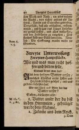 92-102, Zweyte Unterweisung