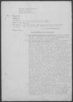 Forchtenberg: Pfarrbericht 1939