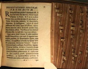 Disputatio Politica De Reipublicae Constitvtione, Eivsdemqve Conservatione