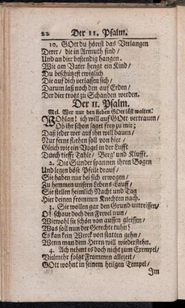 Der 11. - 20. Psalm