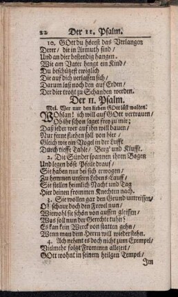 Der 11. - 20. Psalm