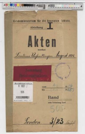 Londoner Verhandlungen Aug. 1924