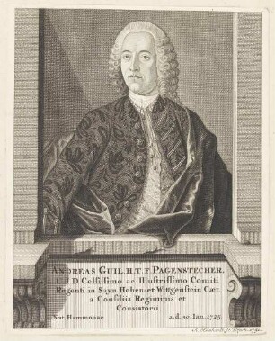 Bildnis des Andreas Guil. Pagenstecher