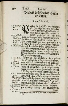 Der brif deß Apostels Paulu an Titon.