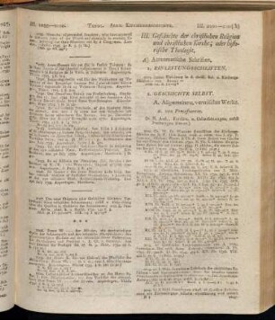 III. Geschichte der christlichen Religion und christlichen Kirche; oder historische Theologie
