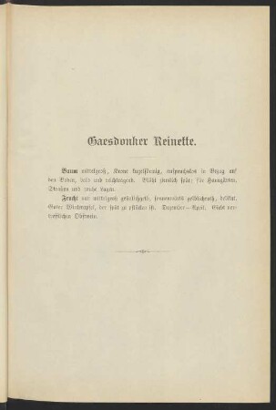 Gaesdonker Reinette.